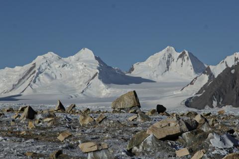 Sur le glacier Fedchenko