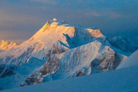 Au sommet du Manaslu