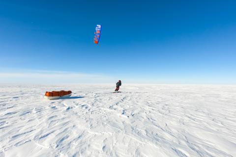 Traversée du Groenland en kite d'ouest en est 