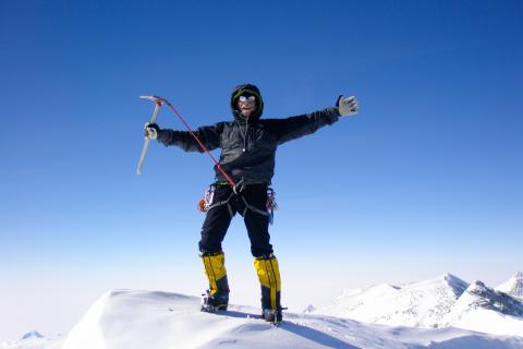 Au sommet du Mont Vinson